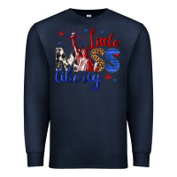 Navy little miss liberty billie wilder Premium Sweatshirt - texasbilliewilder