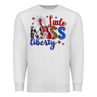 Oatmeal Heather little miss liberty billie wilder Premium Sweatshirt - texasbilliewilder