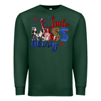 Sports Green little miss liberty billie wilder Premium Sweatshirt - texasbilliewilder