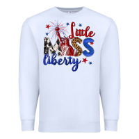 White little miss liberty billie wilder Premium Sweatshirt - texasbilliewilder