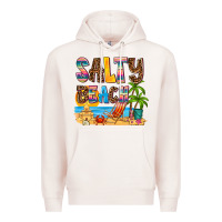 Pale Pink salty beach Premium Hoodie - AdoDesignShop