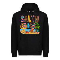 Black salty beach Premium Hoodie - AdoDesignShop