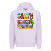 Lilac salty beach Premium Hoodie - AdoDesignShop