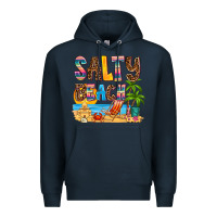 Navy salty beach Premium Hoodie - AdoDesignShop