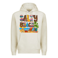 Oatmeal Heather salty beach Premium Hoodie - AdoDesignShop