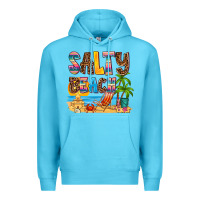 Ocean Blue salty beach Premium Hoodie - AdoDesignShop