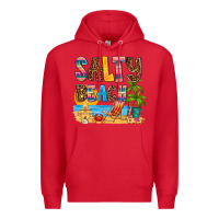Red salty beach Premium Hoodie - AdoDesignShop