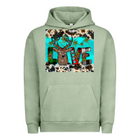 Pigment Oil Green christmas love Urban Hoodie - JahusDesignShop