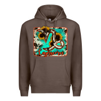 Coffee capricorn turquoise cowhide Premium Hoodie - RanaPortraitStore