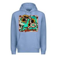 Colony Blue capricorn turquoise cowhide Premium Hoodie - RanaPortraitStore