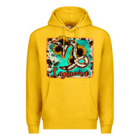 Lemon capricorn turquoise cowhide Premium Hoodie - RanaPortraitStore