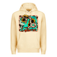 Pina Colada capricorn turquoise cowhide Premium Hoodie - RanaPortraitStore