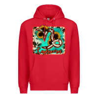 Red capricorn turquoise cowhide Premium Hoodie - RanaPortraitStore