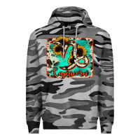 Slate Camo capricorn turquoise cowhide Premium Hoodie - RanaPortraitStore