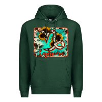 Sports Green capricorn turquoise cowhide Premium Hoodie - RanaPortraitStore