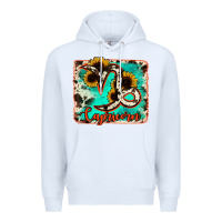 White capricorn turquoise cowhide Premium Hoodie - RanaPortraitStore