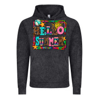 Vintage Black hello summer Vintage Hoodie - AdoDesignShop