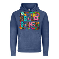 Vintage Denim hello summer Vintage Hoodie - AdoDesignShop