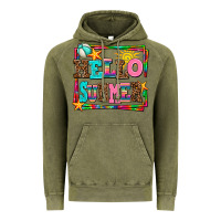 Vintage Olive hello summer Vintage Hoodie - AdoDesignShop