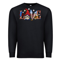 Black love 4th july with gnome billie wilder Premium Sweatshirt - texasbilliewilder