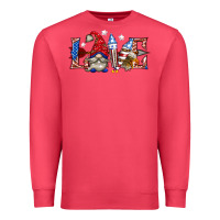 Cardinal love 4th july with gnome billie wilder Premium Sweatshirt - texasbilliewilder