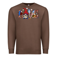 Love 4th July With Gnome Billie Wilder Premium Sweatshirt | Teevron