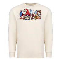 Sandshell love 4th july with gnome billie wilder Premium Sweatshirt - texasbilliewilder