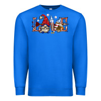 True Royal love 4th july with gnome billie wilder Premium Sweatshirt - texasbilliewilder