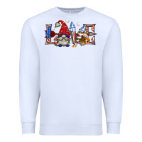 White love 4th july with gnome billie wilder Premium Sweatshirt - texasbilliewilder