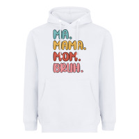 White ma mama mom bruh Heavyweight Hoodie - MaliasSmallBusiness