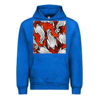 Cobalt flying ghosts seamless pattern Urban Hoodie - BundleAndBundleShop