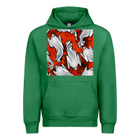 Emerald flying ghosts seamless pattern Urban Hoodie - BundleAndBundleShop