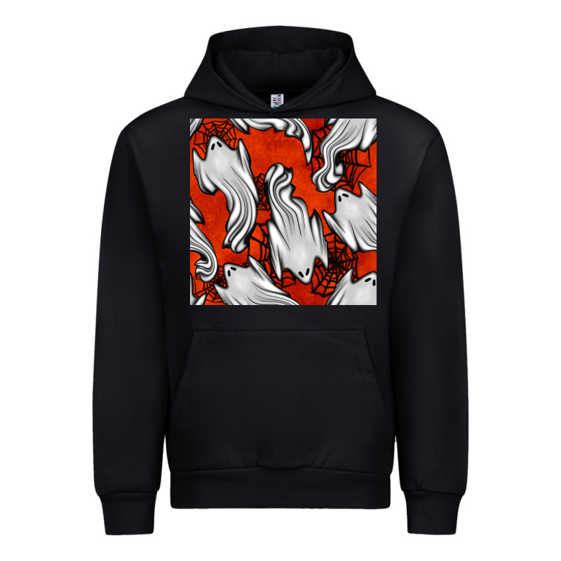 Flying Ghosts Seamless Pattern Urban Hoodie by BundleAndBundleShop | Teevron