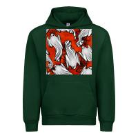 Foreset Green flying ghosts seamless pattern Urban Hoodie - BundleAndBundleShop