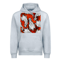 Heather Grey flying ghosts seamless pattern Urban Hoodie - BundleAndBundleShop