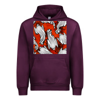 Mauve Wine flying ghosts seamless pattern Urban Hoodie - BundleAndBundleShop