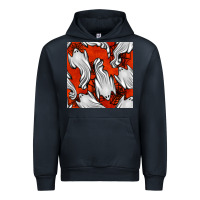 Navy flying ghosts seamless pattern Urban Hoodie - BundleAndBundleShop