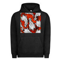 Pigment Black flying ghosts seamless pattern Urban Hoodie - BundleAndBundleShop