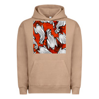 Pigment Burro flying ghosts seamless pattern Urban Hoodie - BundleAndBundleShop