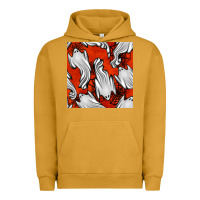 Pigment Peanut Butter flying ghosts seamless pattern Urban Hoodie - BundleAndBundleShop