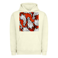 Pigment Pistachio flying ghosts seamless pattern Urban Hoodie - BundleAndBundleShop