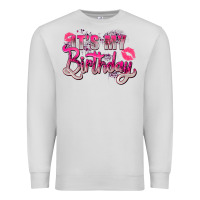 Dove Grey pink its my birthday Premium Sweatshirt - Zillion Design Studio