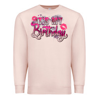 Pale Pink pink its my birthday Premium Sweatshirt - Zillion Design Studio