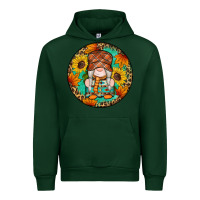 Forest Green fall gnomes round earrings 2 Urban Hoodie - Artiststas