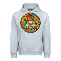 Heather Grey fall gnomes round earrings 2 Urban Hoodie - Artiststas