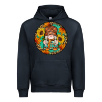 Navy fall gnomes round earrings 2 Urban Hoodie - Artiststas