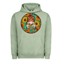 Pigment Oil Green fall gnomes round earrings 2 Urban Hoodie - Artiststas