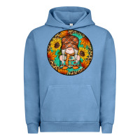 Pigment Pebble Blue fall gnomes round earrings 2 Urban Hoodie - Artiststas