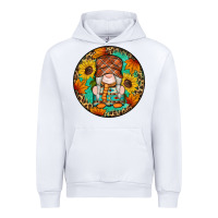 White fall gnomes round earrings 2 Urban Hoodie - Artiststas