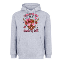 Heather Grey valentines is a bunch of bull Heavyweight Hoodie - MaliasSmallBusiness